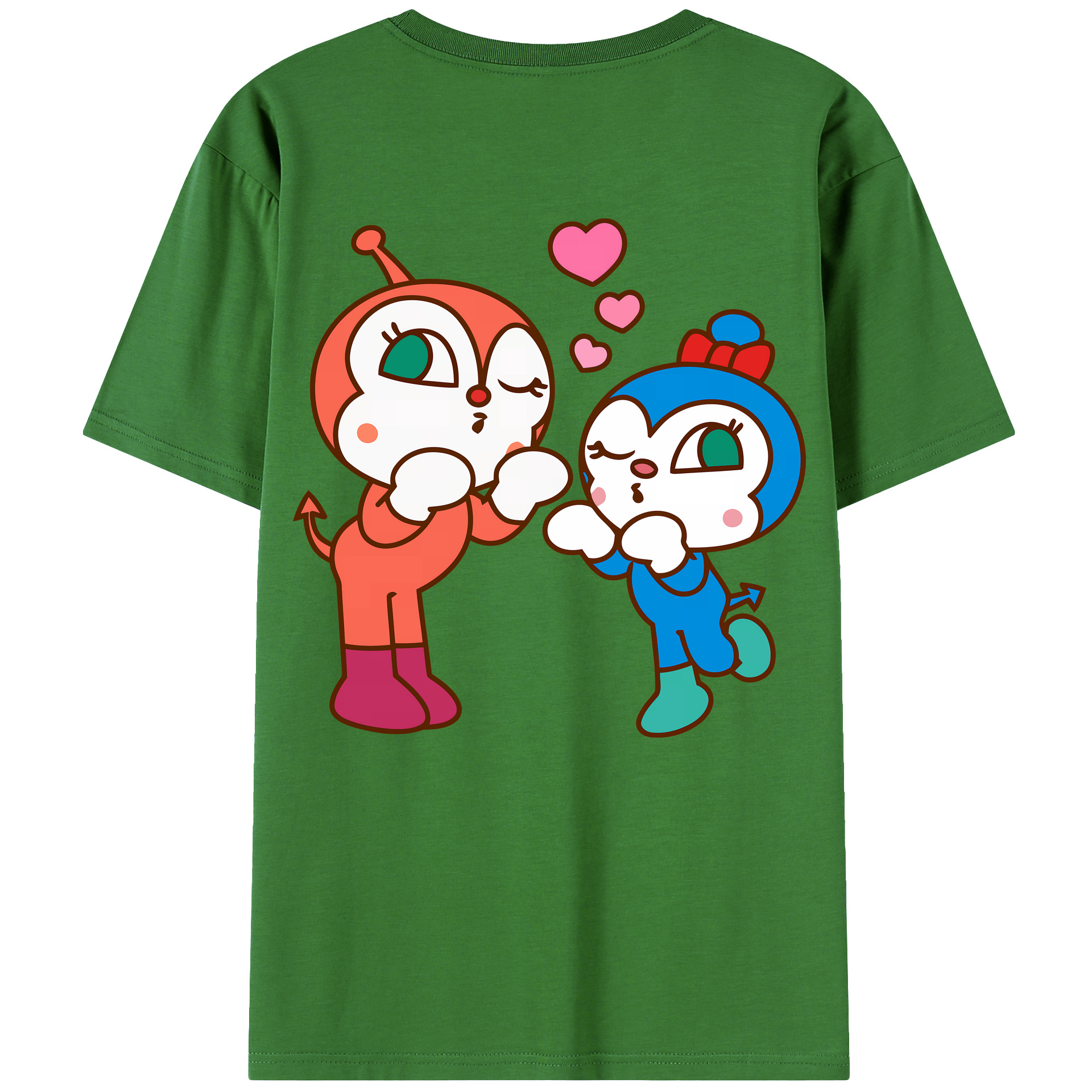（画像用） アンパンマン Anpanman レディース半袖Tシャツ(バックプリント)